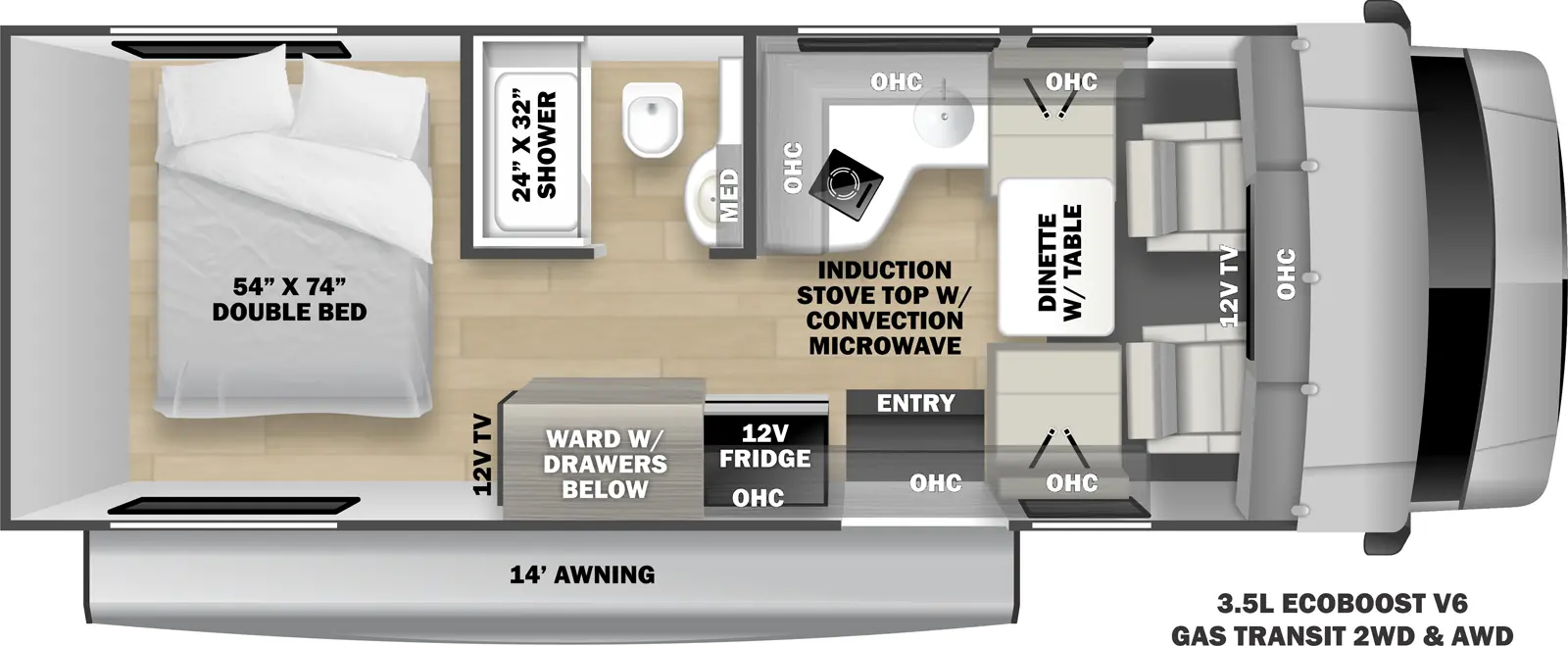 Sunseeker Ts TS2380 Floorplan